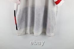 NOS Vintage 90s Mens XL Chicago Bulls Basketball Spell Out Hockey Jersey White