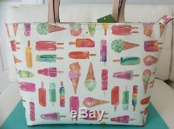 NWT Kate Spade Flavor of the Month Ice Cream Francis Tote Bag Popsicles LAST 1