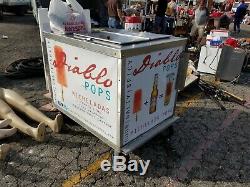 Nelson BDC-8 Ice Cream or Ice Pops Push Large Cart Great Working Condition