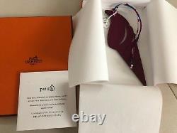 New HERMES H Petite Large Gray Red Purple Ice Cream CUTE Bag Charm