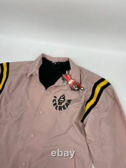 New Ice Cream mens Team Player jacket Sz L pink U656