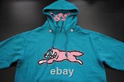 New Men's Icecream 421-8306 Overlap Pullover Hoodie Biscay Bay Aqua Blue Pink