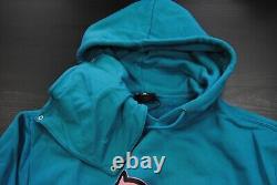 New Men's Icecream 421-8306 Overlap Pullover Hoodie Biscay Bay Aqua Blue Pink