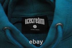 New Men's Icecream 421-8306 Overlap Pullover Hoodie Biscay Bay Aqua Blue Pink
