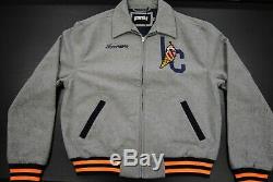 New Men's Icecream 491-9401 Copper Varsity Jacket Heather Grey