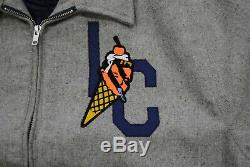 New Men's Icecream 491-9401 Copper Varsity Jacket Heather Grey