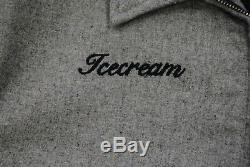 New Men's Icecream 491-9401 Copper Varsity Jacket Heather Grey