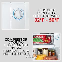 Nostalgia Coca-Cola Refrigerator with Freezer, 3.2 Cu. Ft, Adjustable Temperatu