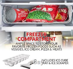 Nostalgia Coca-Cola Refrigerator with Freezer, 3.2 Cu. Ft, Adjustable Temperatu