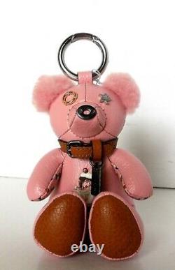 Nwt Coach F26574 Pink Ice Cream Sundae Bear Charm Key Chain