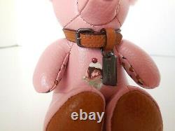 Nwt Coach F26574 Pink Ice Cream Sundae Bear Charm Key Chain