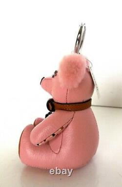 Nwt Coach F26574 Pink Ice Cream Sundae Bear Charm Key Chain