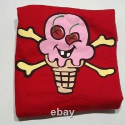 OG! Rare Bones and Cones Red Billionaires Boys Club Sweatshirt Ice cream Vintage