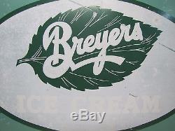 Old Breyers Ice Cream Sign large double sided country store ice cream shoppe