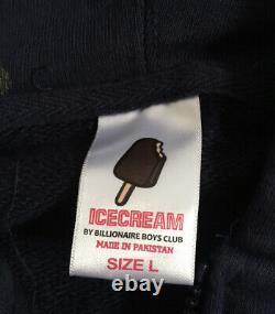 Original Ice Cream Bar billionaire boys club BCB Navy Hoodie Sweatshirt Size L
