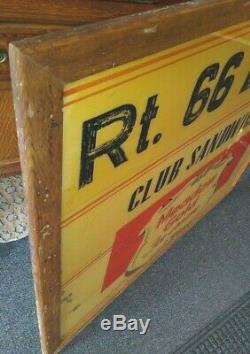 Original Large Historic Route 66 Diner Signmeadow Gold Ice Cream Rolla Mo