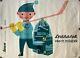Original Vintage Poster ICE CREAM LEDNACEK CREAM CZECHOSLOVAKIA 1961