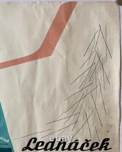 Original Vintage Poster ICE CREAM LEDNACEK CREAM CZECHOSLOVAKIA 1961