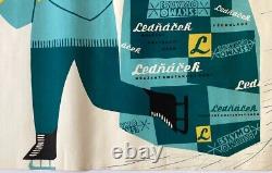 Original Vintage Poster ICE CREAM LEDNACEK CREAM CZECHOSLOVAKIA 1961