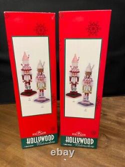 Pair set of 2 Kurt S. Adler Hollywood Ice Cream Nutcracker, 15.5 NEW