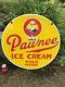 Pawnee Ice Cream Large, Heavy Double Sided Porcelain Sign (30 Inch) Nice Sign