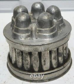 Pewter Metal Chocolate Jelly Ice Cream Pudding Aspeic Mold Antique