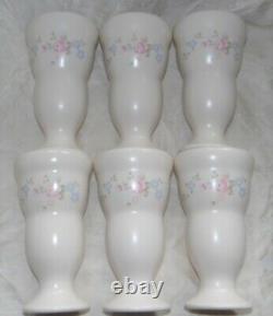 Pfaltzgraff Tea Rose (Rare -Retired Vintage) 6 Large Ice Cream Sunday Servers