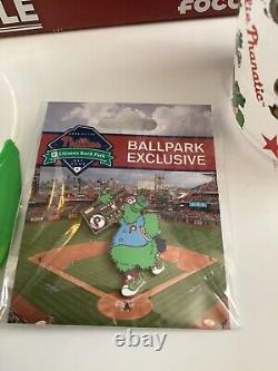 Phillies 2024 Phanatic Bobblehead & Ice Cream Helmet-pin-large & Small Cup Sga