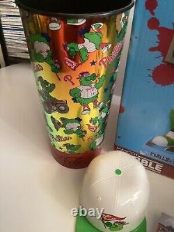 Phillies 2024 Phanatic Bobblehead & Ice Cream Helmet-pin-large & Small Cup Sga