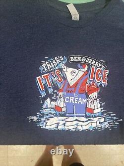 Phish Jim Pollock It's Ice Cream Ben & Jerry's Men's Shirt Size XL Dry Goods