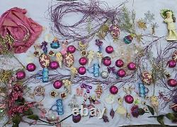 Pink Fairy Ballerina Ice Cream Girl's Ornaments Decorations Lot (full bin)