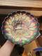 Pretty Purple Northwood Carnival Glass Peacock & Urn Large Ice Cream Bowl