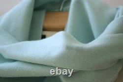 Quality 100%pure cashmere large scarf/shawl 61x180cm ice-cream green NEW