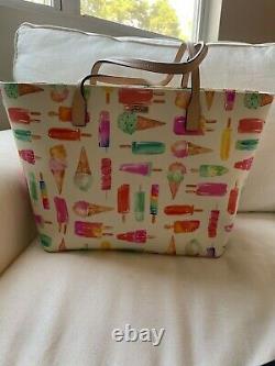 RARE Kate Spade Flavor of the Month Popsicle Large Zippered Francis Tote