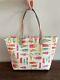 RARE Kate Spade NY Flavor of the Month Popsicle Large Zippered Francis Tote