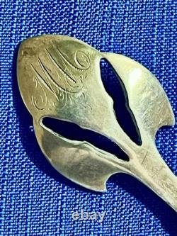 RARE! Lotus 1865 by Gorham Sterling Silver Large Solid Ice Cream Slicer withMono