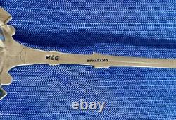 RARE! Lotus 1865 by Gorham Sterling Silver Large Solid Ice Cream Slicer withMono