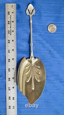 RARE! Lotus 1865 by Gorham Sterling Silver Large Solid Ice Cream Slicer withMono