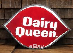 RARE Original Vintage DAIRY QUEEN Ice Cream Large Light Up Advertising Sign 35