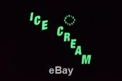 RARE Season 4 BBC Ice Cream Glowing Clock Varsity Satin Jacket Large Pharrell