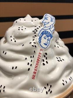 RARE Serendipity 3 Cafe NY Ice Cream Sundae Cookie Jar Ceramic Large Collectible