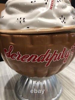 RARE Serendipity 3 Cafe NY Ice Cream Sundae Cookie Jar Ceramic Large Collectible