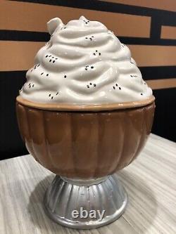 RARE Serendipity 3 Cafe NY Ice Cream Sundae Cookie Jar Ceramic Large Collectible