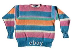 RARE Vintage Polo by Ralph Lauren Ice Cream 90's Striped Sweater, L