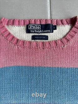 RARE Vintage Polo by Ralph Lauren Ice Cream 90's Striped Sweater, L