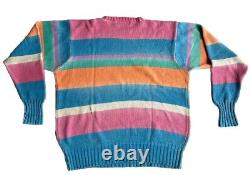 RARE Vintage Polo by Ralph Lauren Ice Cream 90's Striped Sweater, L