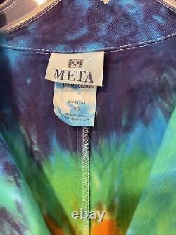 Rare Ben & Jerry's Fanatic Tie Dye Lab Coat Colorful Summer Vibes Ice Cream