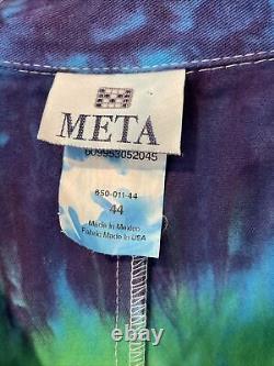 Rare Ben & Jerry's Fanatic Tie Dye Lab Coat Colorful Summer Vibes Ice Cream