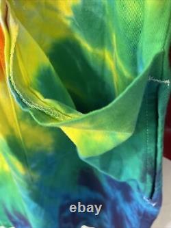 Rare Ben & Jerry's Fanatic Tie Dye Lab Coat Colorful Summer Vibes Ice Cream
