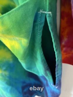 Rare Ben & Jerry's Fanatic Tie Dye Lab Coat Colorful Summer Vibes Ice Cream